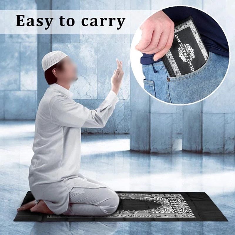 Pocket Janamaz Prayer Mat, Travelling Prayer Rugs, Foldable Prayer Mat Pocket Janamaz Prayer Mat, Travelling Prayer Rugs, Foldable Prayer Mat